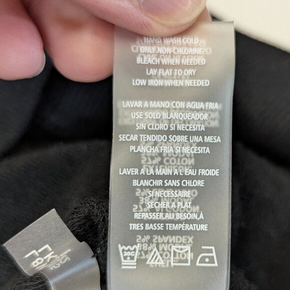 Karl Lagerfeld Paris Size Small Black Sweatshirt with Self Silhouette - Picture 13 of 15